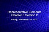 Representative Elements Chapter 3 Section 2 Thursday, January 15, 2015.
