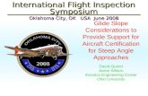 Glide Slope Considerations to Provide Support for Aircraft Certification for Steep Angle Approaches International Flight Inspection Symposium Oklahoma.