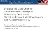 Office of Risk and Emergency Management: Emergency Preparedness Professional Development Series Bridging the Gap: Utilizing Community Partnerships in Developing.