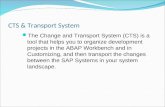 CTS & Transport System The Change and Transport System (CTS) is a tool that helps you to organize development projects in the ABAP Workbench and in Customizing,