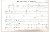 Josh Groban-February Song-Sheetmusic