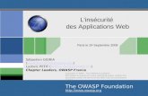 © 2009 - S.Gioria & OWASP Copyright © 2009 - The OWASP Foundation Permission is granted to copy, distribute and/or modify this document under the terms.