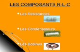 LES COMPOSANTS R-L-C Les Résistances Les Résistances Les Condensateurs Les Condensateurs Les Bobines Les Bobines.