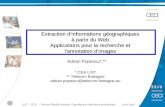 1 13/05/07 LIST – DTSI – Service Réalité virtuelle, Cognitique et Interfaces sensorielles Extraction dinformations géographiques à partir du Web. Applications.