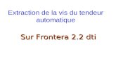 Extraction de la vis du tendeur automatique Sur Frontera 2.2 dti.