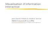Visualisation dinformation interactive Jean-Daniel Fekete & Frédéric Vernier INRIA Futurs/LRI & LIMSI Jean-Daniel.Fekete@inria.frJean-Daniel.Fekete@inria.fr.