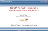 Copyright © 2008 ESUP-Portail ESUP-Portail Helpdesk : évolutions de la version 3 Pascal Aubry IFSIC / Université de Rennes 1 .