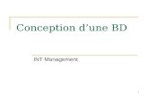 180 Conception dune BD INT Management. 181 Plan du document Introductionslide 182 Modèle Entité/Associationslide 187 Traduction E/A relationnelslide 194.