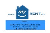 My Rent demo 2011020111 demo 2 : DEPOT DUN CONTRAT DE BAIL ET DUN ETAT DES LIEUX A L'ENREGISTREMENT.