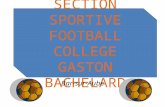 SECTION SPORTIVE FOOTBALL COLLEGE GASTON BACHELARD Bar-sur-Aube.
