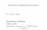 Lean - ENST Paris 25.03.05 INTEGRATION, URBANIZATION & FLEXIBILITY Pr Frantz Rowe University of Nantes CRGNA-LAGON Chercheur associe a l ENST Paris.