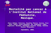 Mortalité par cancer à lInstitut National de Pédiatrie, Mexique. Chico Aldama- Patricia, González Rivera- Aurora, Rizo Ríos- Pedro, Lucas Resendíz- Ma.