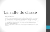 La salle de classe Aims for today: All: To share our opinions of different subjects with the class. To understand other peoples opinions of different subjects.