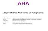 AHA Algorithmes Hybrides et Adaptatifs MOAIS / ID-IMAG Algorithmique, programmation parallèle, ordonnancement GILCOOptimisation combinatoire: gestion production,
