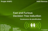 Fast and Furious Decision Tree Induction Soutenance de planification Projet 4INFO 1 Andra BLAJ Nicolas DESFEUX Emeline ESCOLIVET Simon MANDEMENT Renaud.