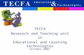 TECFA Research and Teaching unit in Educational and Learning technologies OverviewPeopleTeachingResearch October 2005.