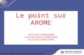 Le point sur AROME Yann Seity (CNRM/GMAP) Pierre Brousseau (CNRM/GMAP) Eric Bazile (CNRM /GMAP) Réunion Méso-NH Toulouse, le 24-04-2007.