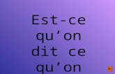 Est-ce qu’on dit ce qu’on veut dire? Qu’est-ce que nous allons faire aujourd’hui? We are going to look at the problems that arrive When translating We.
