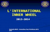 L'INTERNATIONAL INNER WHEEL 2013-2014 Nathalie BRUN – Immediate Past Présidente 2013-2014 1.