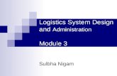Module 3  Logistics system design and administration v2