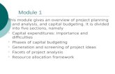 Module 1-project planning and appraisal