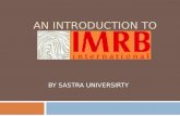 An Introduction to IMRB (Indian Marketing Research Bureau)