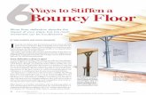 ways to stiffen bouncy floor
