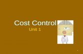 Food & Beverage Cost Control - Introduction