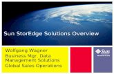 Wolfgang Wagner Business Mgr. Data Management Solutions Global Sales Operations Sun StorEdge Solutions Overview.