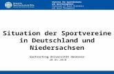 Institut für Sportökonomie und Sportmanagement Institute of Sport Economics and Sport Management Situation der Sportvereine in Deutschland und Niedersachsen.