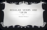 REGULAR VERBS AND SEIN Deutsch Niveau I. H ÖR GUT ZU! Click on the picture below and listen to the conversation. Do your best to understand what is going.