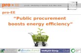 Pro-EE – Workshop in Hostetin, 8./9. März 2010 pro-EE Public procurement boosts energy efficiency.