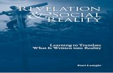 Revelation and Social Reality