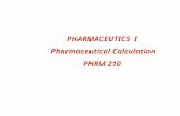 4. Pharmaceutical calculation