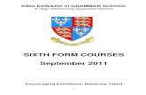 Sixth Form Option Booklet 2011