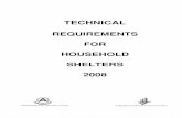 Technical Requirements Household Shelters 2008