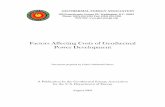 Factors Affecting Cost of Geothermal Power Development August-2005