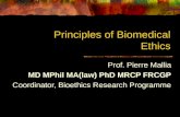 Introduction to Principles of Bioethics
