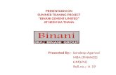 Presentation of Binani Cement