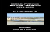 Sindh-Punjab Water Dispute 1859-2003, By: RASUL BUX PALIJO