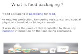 Food Packaging Ppt 1