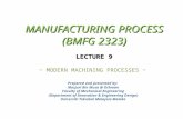 Manufacturing Process - Modern Machining Processes