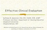 Effective Clinical Evaluation