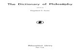 RUNES, Dagobert D. the Dictionary of Philosophy