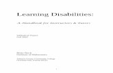 Learning Disabilities Handbook