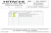 Hitachi 42HDT79 Service Manual
