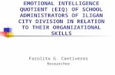 Emotional Intelligence Quotient (Eiq) of School