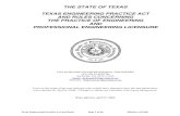 Texas Engineering Practice Act and Board Rules