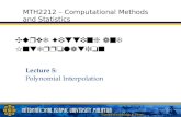 Lecture05 - Polynomial Interpolation
