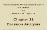 Chap12 Decision Analysis
